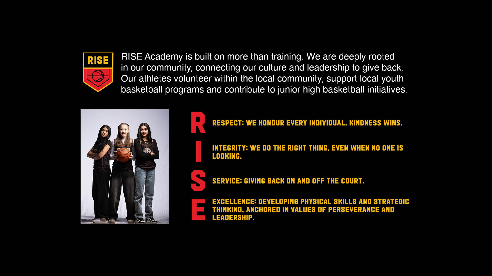 RISE Academy slide 1